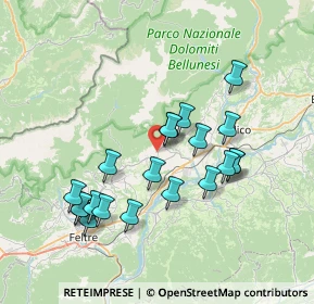 Mappa Via Morzanch, 32035 Santa Giustina BL, Italia (6.938)