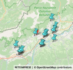 Mappa Via Morzanch, 32035 Santa Giustina BL, Italia (6.97294)