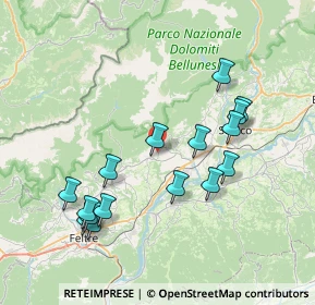 Mappa Via Morzanch, 32035 Santa Giustina BL, Italia (7.71688)