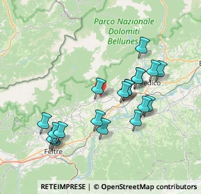 Mappa Via Morzanch, 32035 Santa Giustina BL, Italia (7.04263)