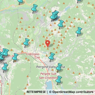 Mappa Via Targa, 38057 Pergine Valsugana TN, Italia (6.764)