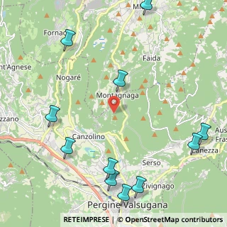 Mappa Via Targa, 38057 Pergine Valsugana TN, Italia (3.015)