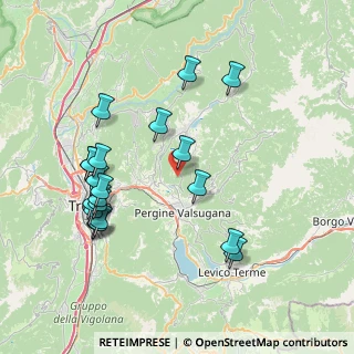 Mappa Via Targa, 38057 Pergine Valsugana TN, Italia (8.157)