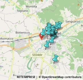 Mappa Via Vittorio Podrecca, 33043 Cividale del Friuli UD, Italia (1.03316)