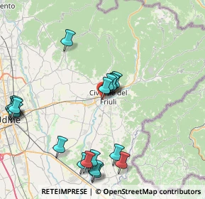 Mappa Via Vittorio Podrecca, 33043 Cividale del Friuli UD, Italia (9.4895)
