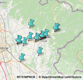 Mappa Via Vittorio Podrecca, 33043 Cividale del Friuli UD, Italia (5.08563)