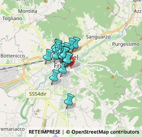 Mappa Via Gisulfo, 33043 Cividale del Friuli UD, Italia (0.90211)