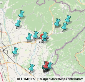 Mappa Via Gisulfo, 33043 Cividale del Friuli UD, Italia (8.842)