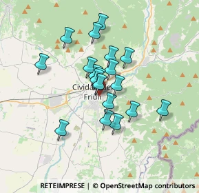 Mappa Via Gisulfo, 33043 Cividale del Friuli UD, Italia (2.521)