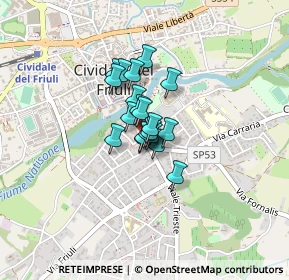 Mappa Piazzetta San Nicolò, 33043 Cividale del Friuli UD, Italia (0.205)