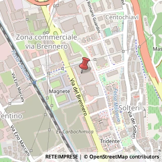 Mappa Via del Brennero, 322, 38121 Trento, Trento (Trentino-Alto Adige)