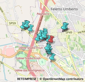 Mappa Via Patrioti, 33010 Tavagnacco UD, Italia (0.5995)