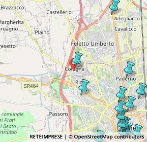 Mappa Via Patrioti, 33010 Tavagnacco UD, Italia (3.37533)