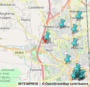 Mappa Via Patrioti, 33010 Tavagnacco UD, Italia (3.3025)