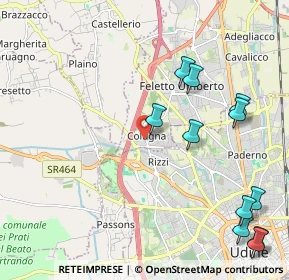 Mappa Via Patrioti, 33010 Tavagnacco UD, Italia (2.6)