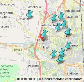 Mappa Via Patrioti, 33010 Tavagnacco UD, Italia (2.08071)