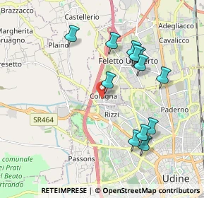 Mappa Via Patrioti, 33010 Tavagnacco UD, Italia (1.87)