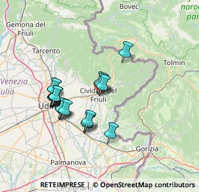 Mappa Via Gorizia, 33043 Cividale del Friuli UD, Italia (12.2395)