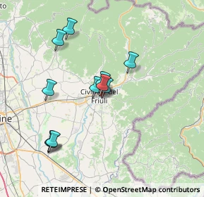 Mappa Via Gorizia, 33043 Cividale del Friuli UD, Italia (6.46636)