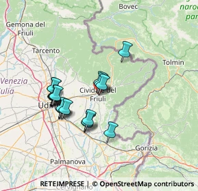 Mappa Piazza Resistenza, 33043 Cividale del Friuli UD, Italia (12.1885)