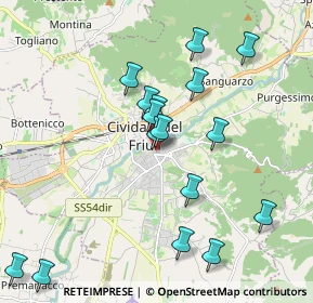 Mappa Piazza Resistenza, 33043 Cividale del Friuli UD, Italia (2.491)