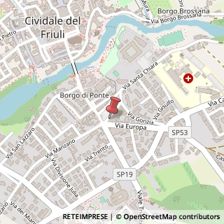 Mappa Piazza Resistenza, 15, 33043 Cividale del Friuli, Udine (Friuli-Venezia Giulia)