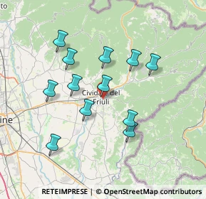Mappa Piazza Resistenza, 33043 Cividale del Friuli UD, Italia (6.4825)