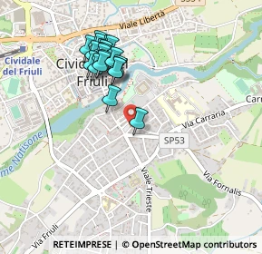 Mappa Piazza Resistenza, 33043 Cividale del Friuli UD, Italia (0.429)