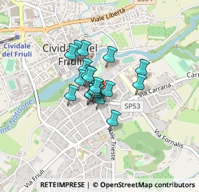 Mappa Piazza Resistenza, 33043 Cividale del Friuli UD, Italia (0.2285)