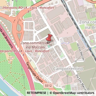 Mappa Via del Commercio, 3, 38121 Trento, Trento (Trentino-Alto Adige)