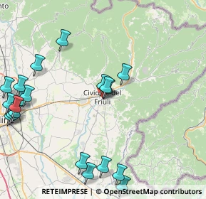 Mappa Via Scipione di Manzano, 33043 Cividale del Friuli UD, Italia (10.653)