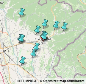 Mappa Via Scipione di Manzano, 33043 Cividale del Friuli UD, Italia (5.27438)