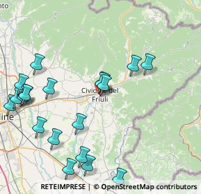 Mappa Via Scipione di Manzano, 33043 Cividale del Friuli UD, Italia (9.599)