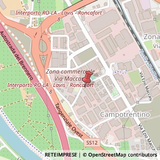 Mappa Via Antonio Detassis, 23, 38122 Trento, Trento (Trentino-Alto Adige)