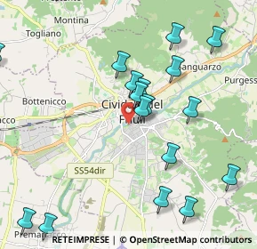 Mappa Borgo San Lazzaro, 33043 Cividale del Friuli UD, Italia (2.5435)