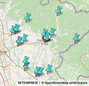 Mappa Borgo San Lazzaro, 33043 Cividale del Friuli UD, Italia (8.174)