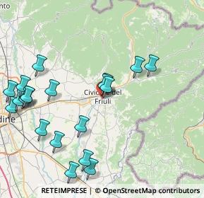 Mappa Borgo San Lazzaro, 33043 Cividale del Friuli UD, Italia (9.4895)