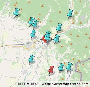 Mappa Borgo San Lazzaro, 33043 Cividale del Friuli UD, Italia (3.74692)