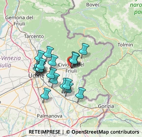 Mappa Borgo San Lazzaro, 33043 Cividale del Friuli UD, Italia (11.2425)
