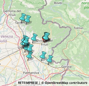 Mappa Borgo San Lazzaro, 33043 Cividale del Friuli UD, Italia (11.90895)