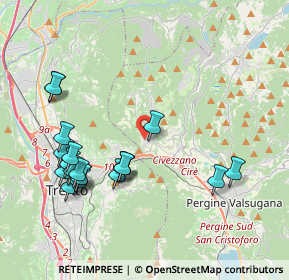 Mappa Via Telvana, 38045 Civezzano TN, Italia (4.227)