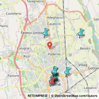Mappa Via Cjavecis, 33100 Udine UD, Italia (2.63538)