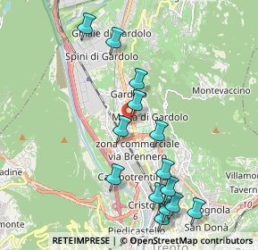 Mappa Via della Canova, 38121 Trento TN, Italia (2.14929)