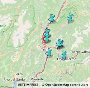 Mappa Via della Canova, 38121 Trento TN, Italia (9.14)