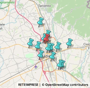 Mappa Via IV Novembre, 33010 Tavagnacco UD, Italia (4.92643)