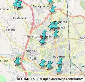 Mappa Via Udine, 33010 Tavagnacco UD, Italia (2.44706)