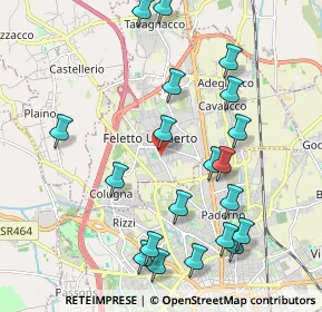 Mappa Via Udine, 33010 Tavagnacco UD, Italia (2.2275)