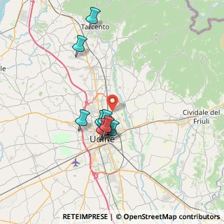 Mappa Via Fermo Solari, 33100 Udine UD, Italia (5.65091)