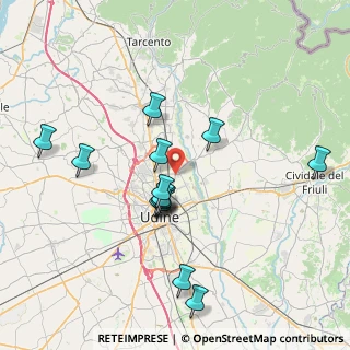Mappa Via Fermo Solari, 33100 Udine UD, Italia (7.12143)