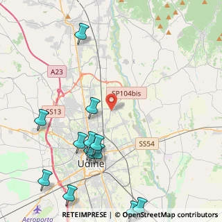 Mappa Via Fermo Solari, 33100 Udine UD, Italia (5.48385)